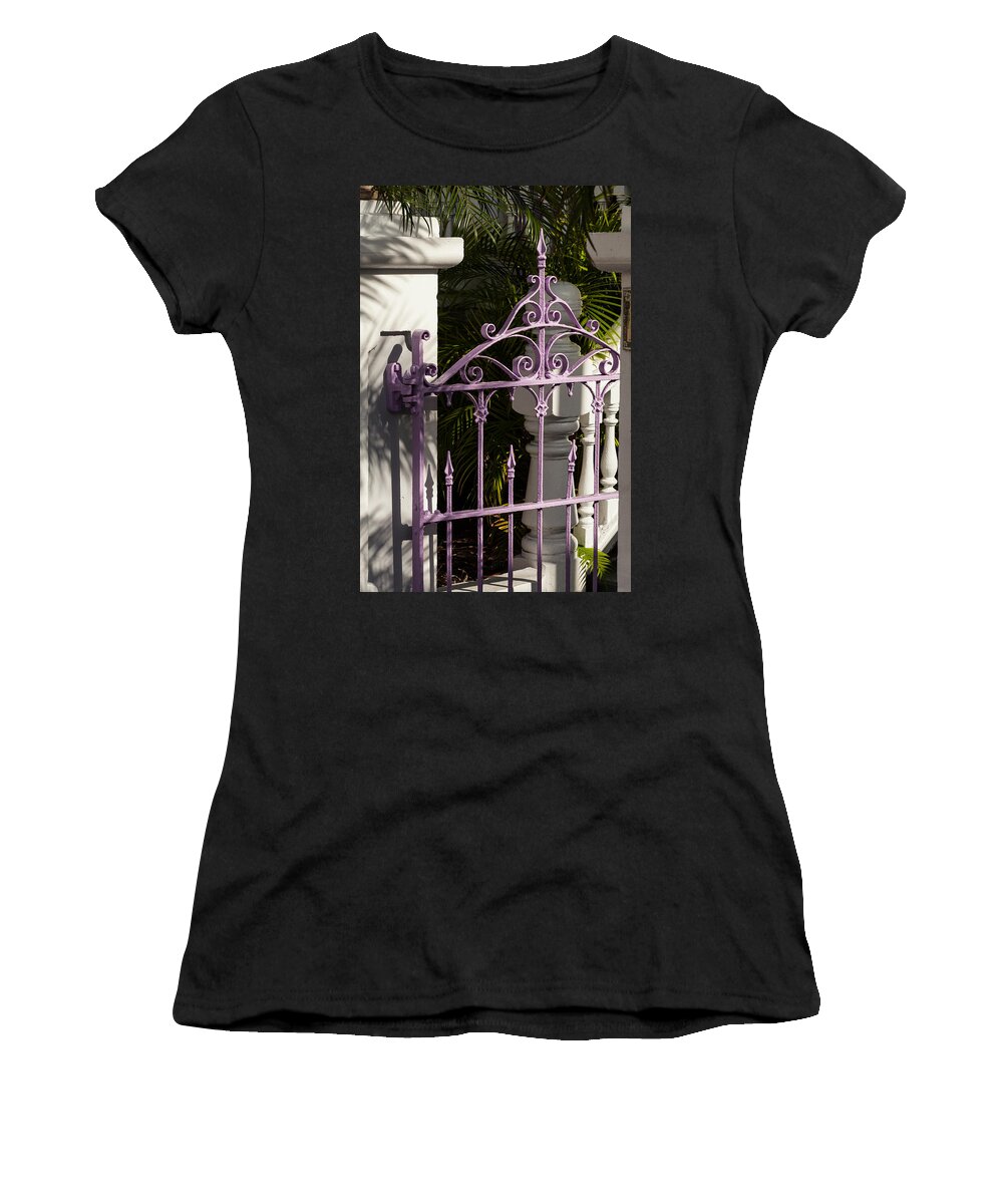 Colors Women's T-Shirt featuring the photograph Key West Charm by Ed Gleichman