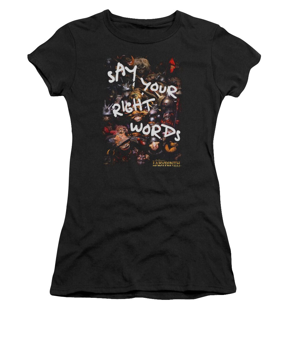 Labyrinth Women's T-Shirt featuring the digital art Labyrinth - Right Words by Brand A