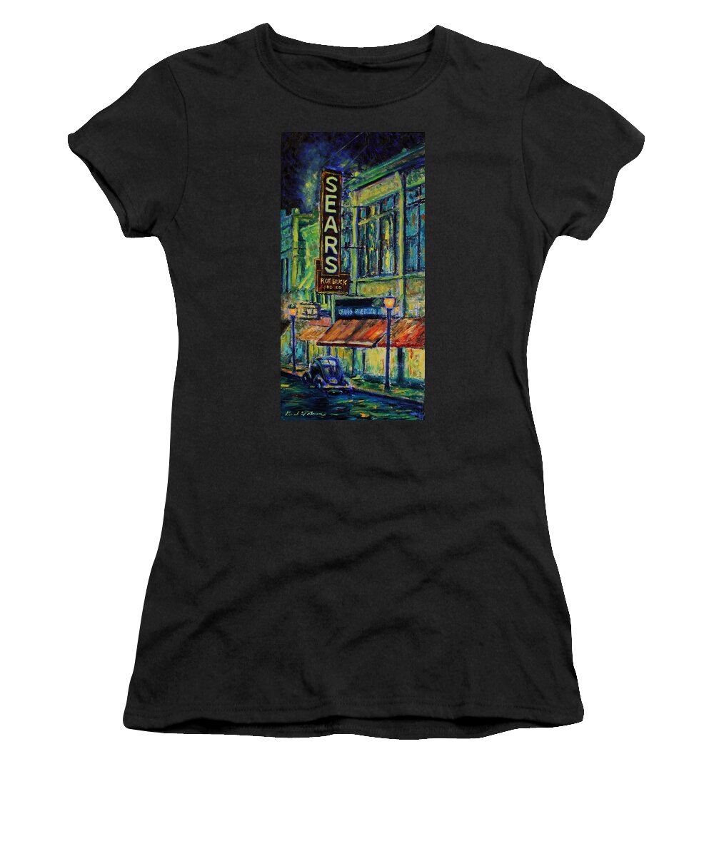 Sheboygan Women's T-Shirt featuring the painting Last Customer by Daniel W Green