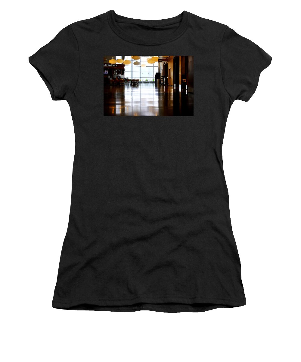 Philadelphia Women's T-Shirt featuring the photograph Layover by Marysue Ryan