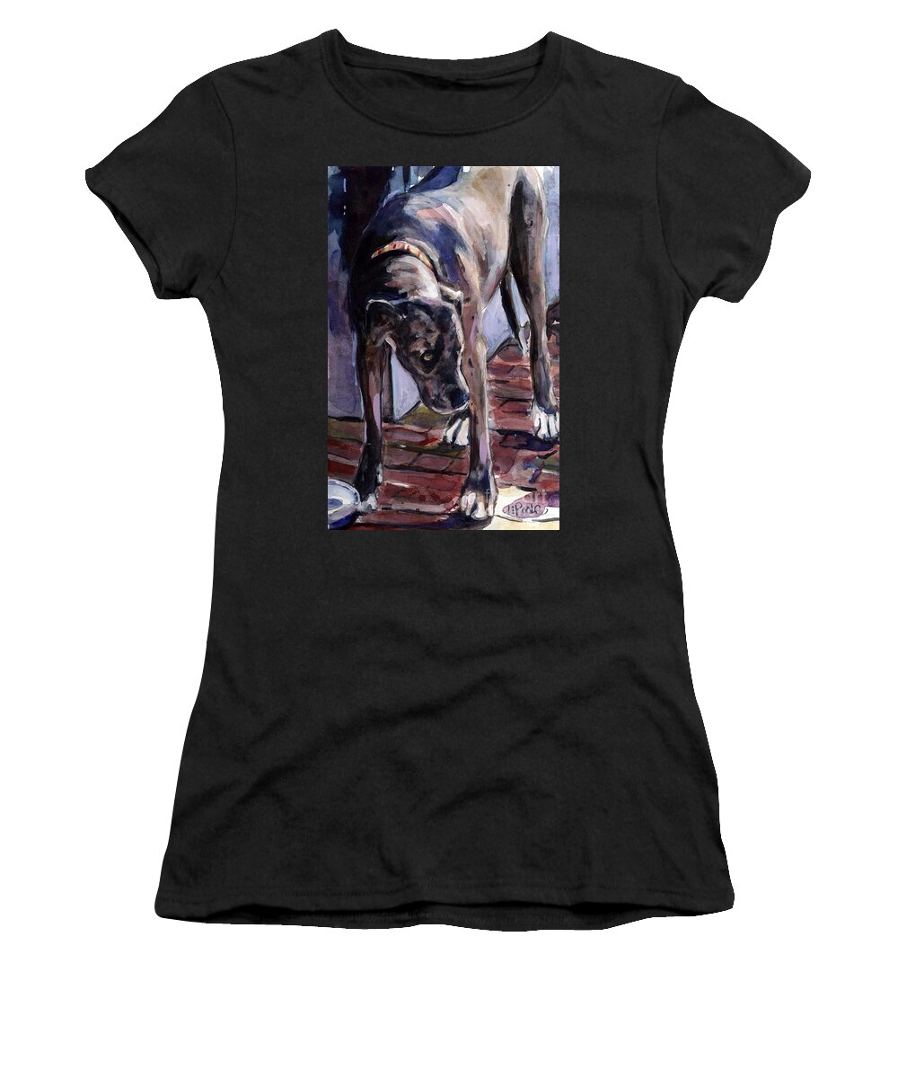 Dog Women's T-Shirt featuring the painting Legs by Molly Poole