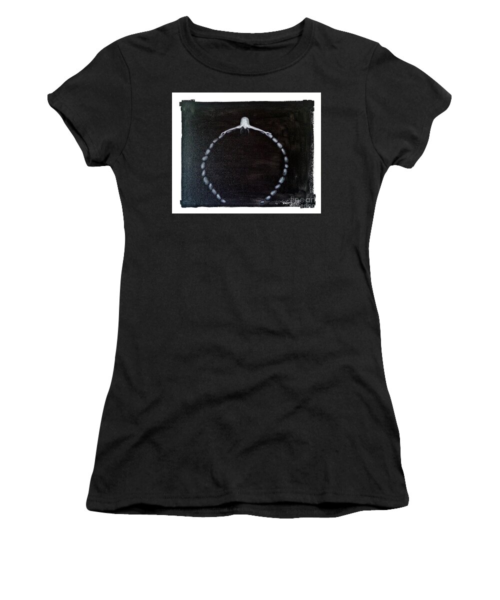 Abstract Women's T-Shirt featuring the painting Life Circle by Fei A