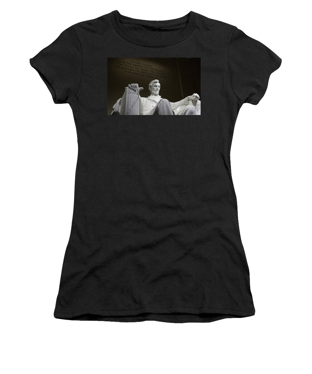 Washington D.c. Women's T-Shirt featuring the photograph Lincoln Memorial by Tim Stanley