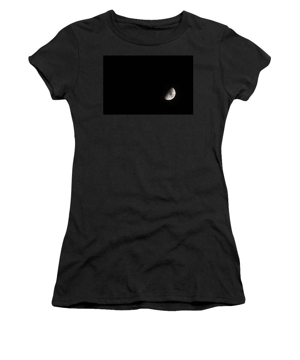 Moon Women's T-Shirt featuring the photograph Lonely Moon by Jennifer Ancker