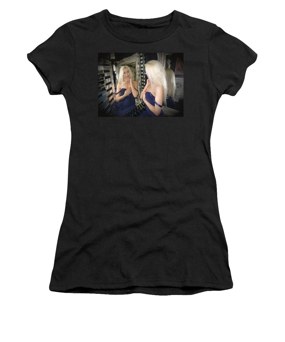 Blonde Women's T-Shirt featuring the photograph Look Into My Eyes by Asa Jones