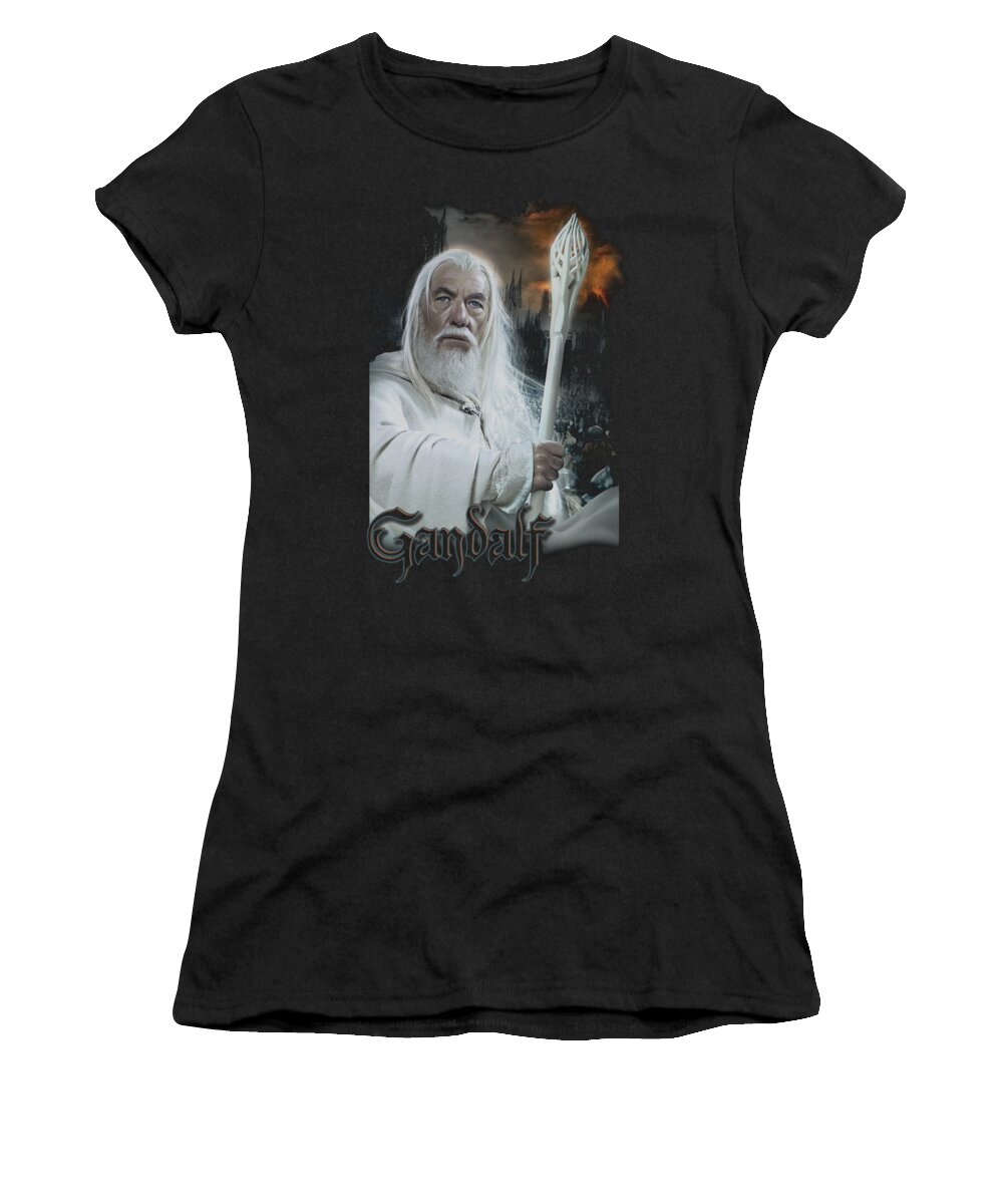  Women's T-Shirt featuring the digital art Lor - Gandalf by Brand A