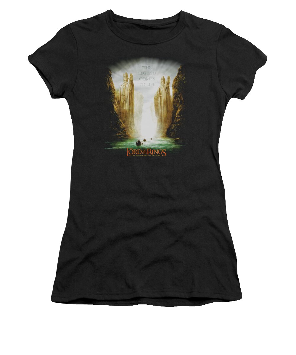  Women's T-Shirt featuring the digital art Lor - Kings Of Old by Brand A