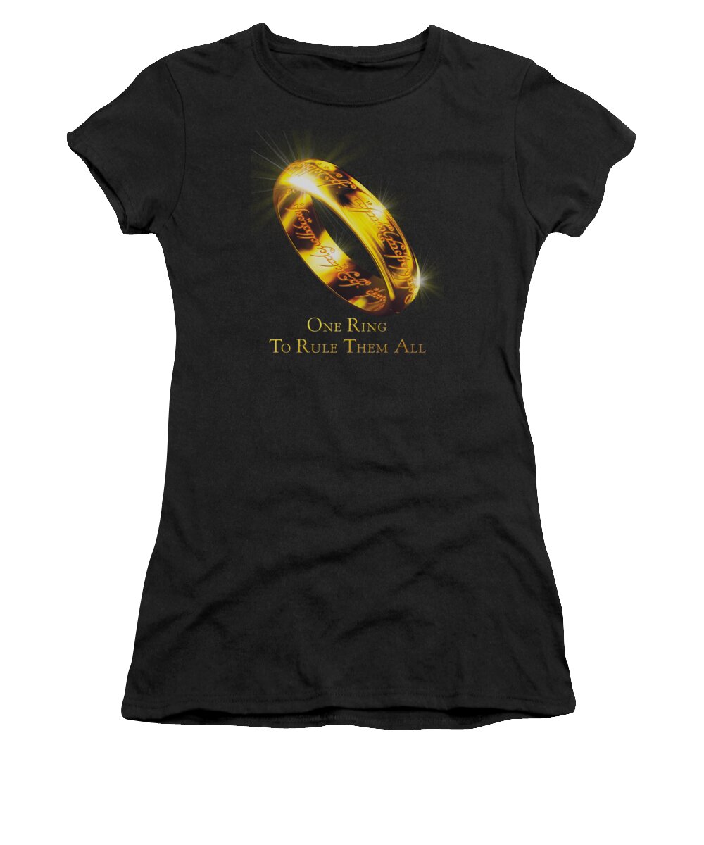  Women's T-Shirt featuring the digital art Lor - One Ring by Brand A