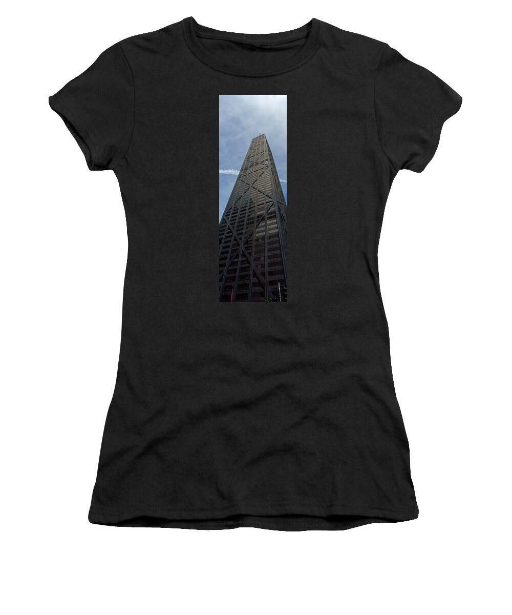 Photography Women's T-Shirt featuring the photograph Low Angle View Of A Building, Hancock by Panoramic Images