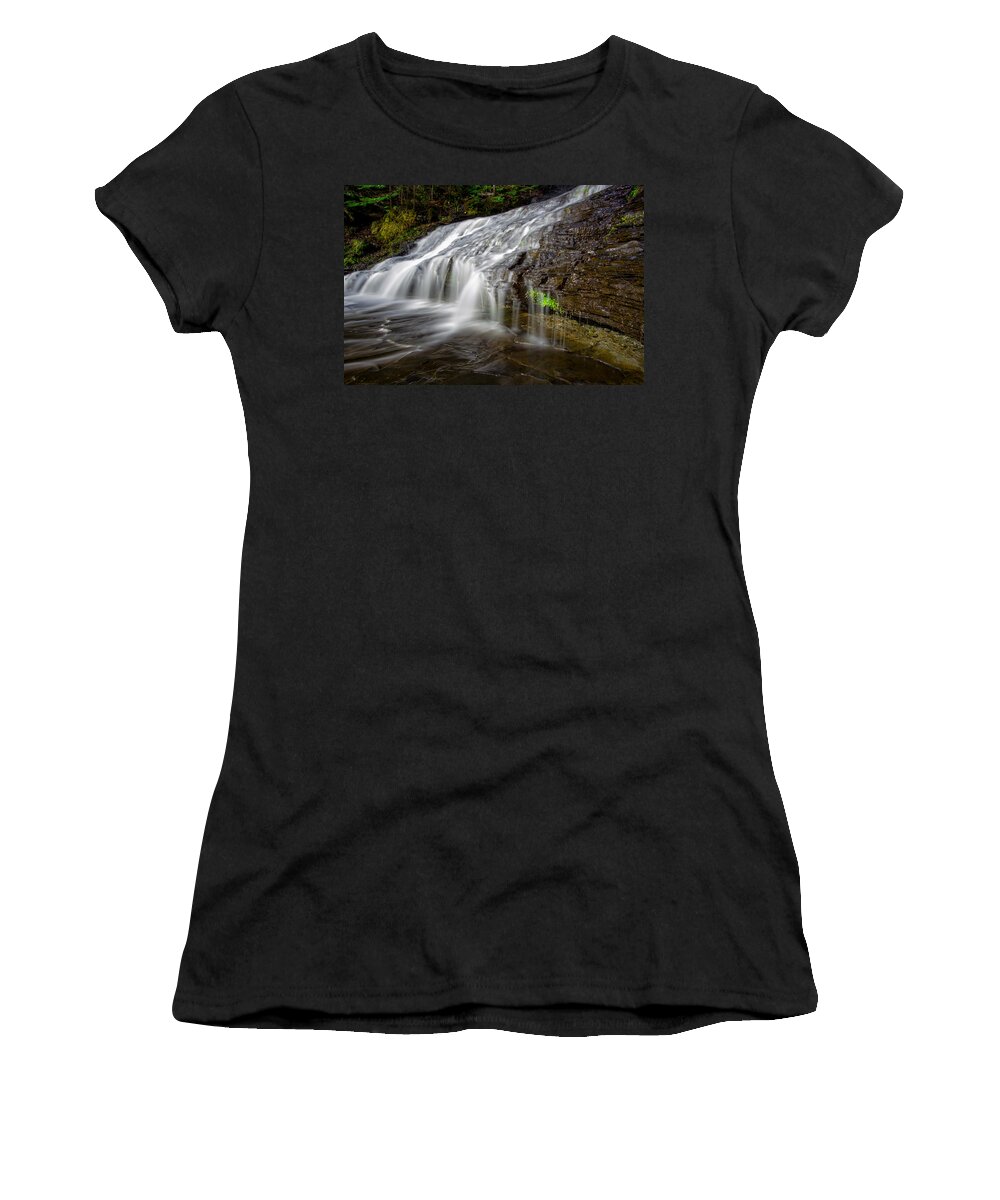 Bush Women's T-Shirt featuring the photograph Lower Little Falls by Jakub Sisak