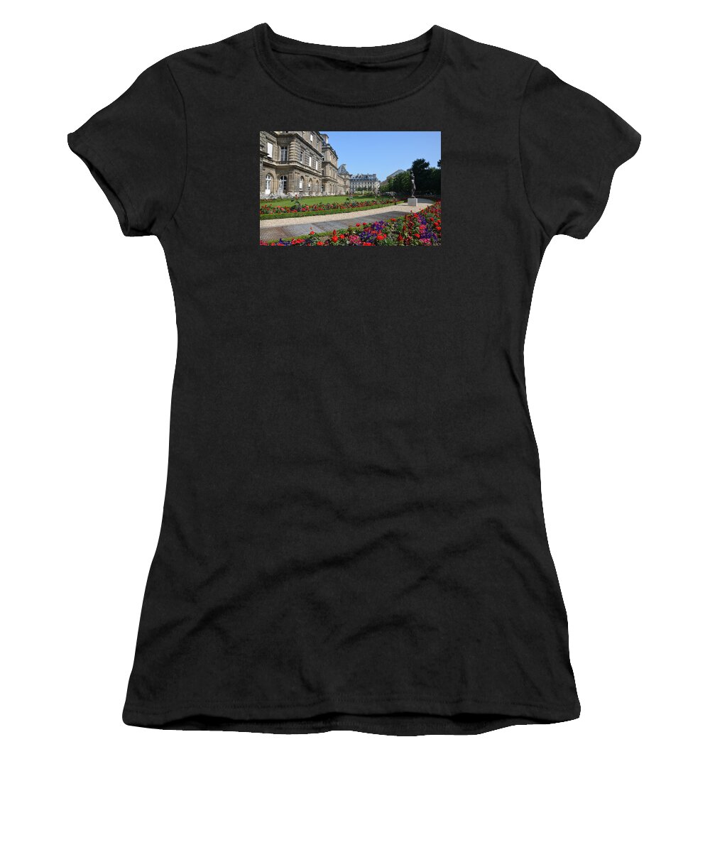 Luxembourg Palace Women's T-Shirt featuring the photograph Luxembourg Palace in Paris by RicardMN Photography