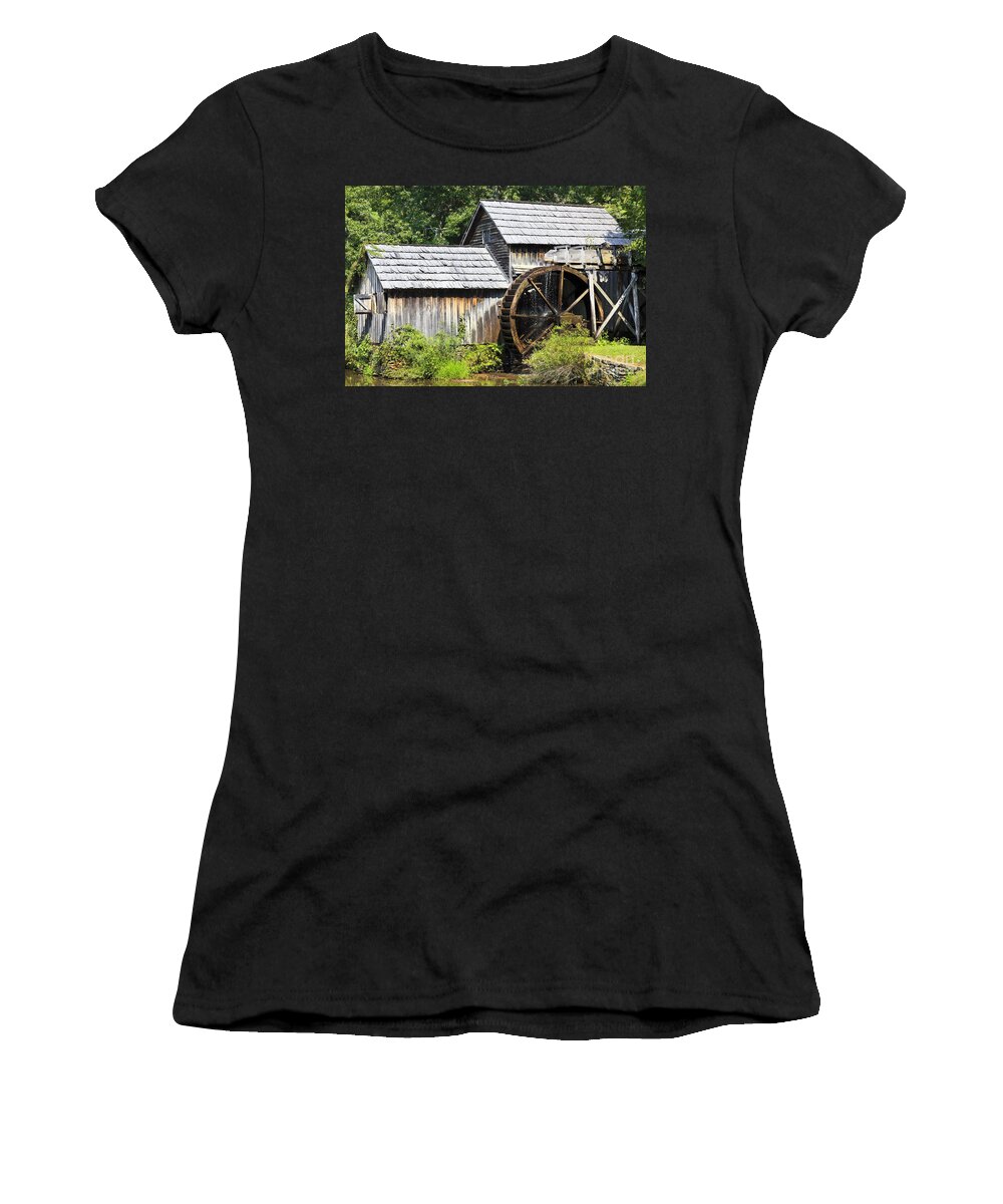 Mabry Women's T-Shirt featuring the photograph Mabry Mill Close Up by Jill Lang