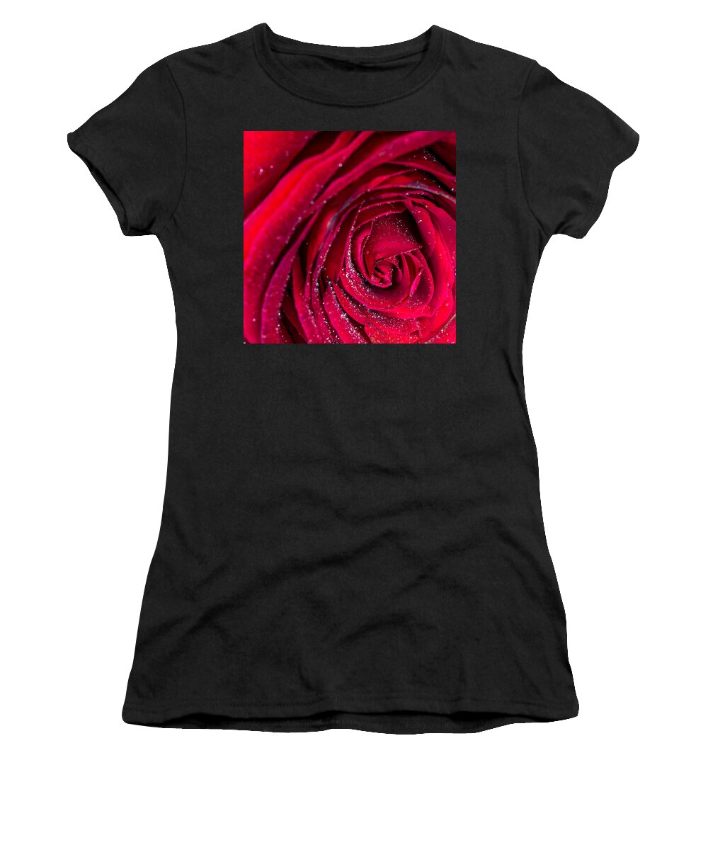 Beautiful Women's T-Shirt featuring the photograph Macro Rose by Rob Sellers
