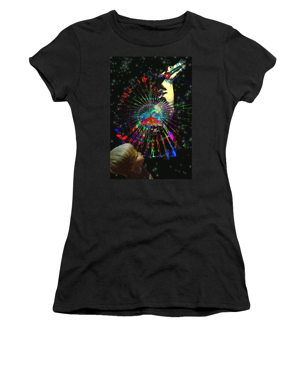 Magic Women's T-Shirt featuring the digital art Magic Faire by Lisa Yount