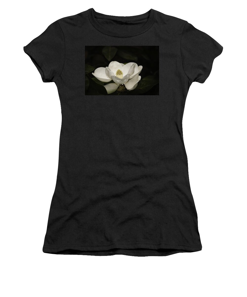 Magnolia Women's T-Shirt featuring the photograph Magnolia by Penny Lisowski