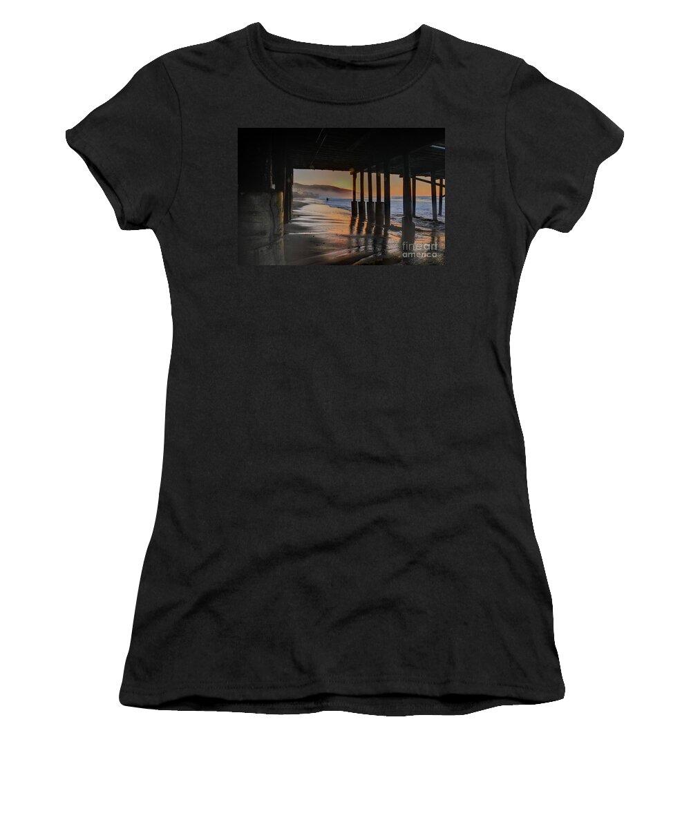 Malibu Women's T-Shirt featuring the photograph Malibu Color by Richard Omura