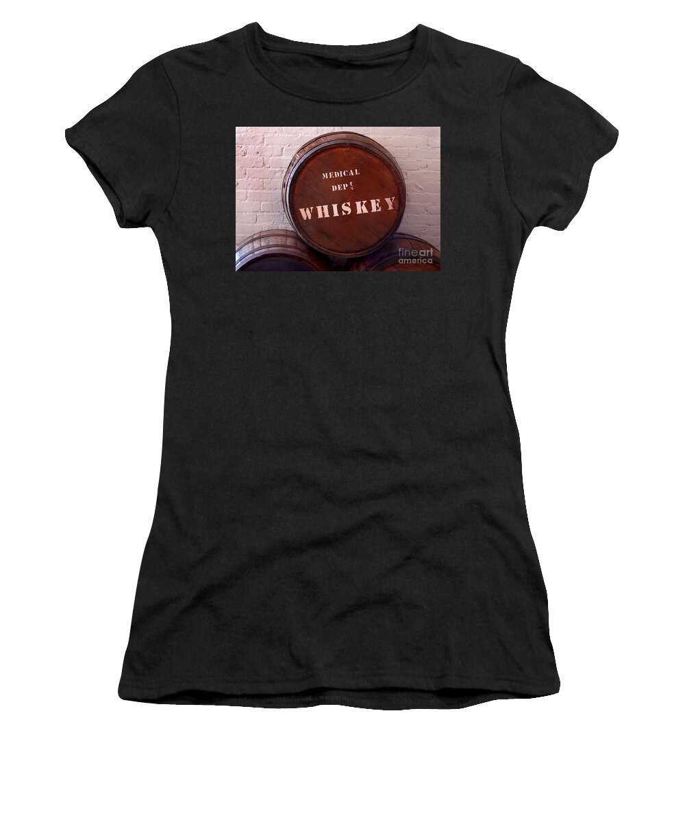 Barrel Women's T-Shirt featuring the photograph Medical Wiskey Barrel by Phil Cardamone
