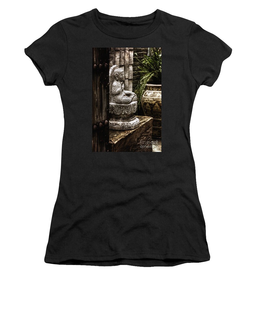 Statue Women's T-Shirt featuring the photograph Meditation by Margie Hurwich