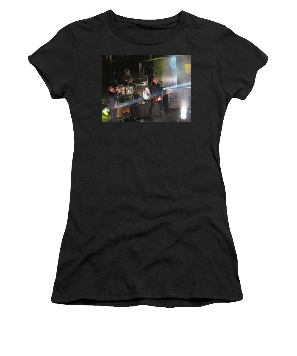 Winterjam 2013 Russ Lee Women's T-Shirt featuring the photograph Members Of Newsong by Aaron Martens