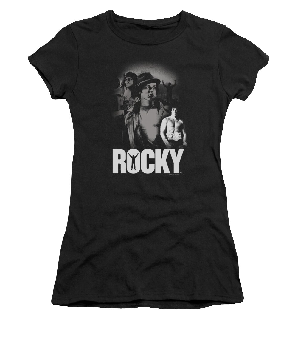 Sylvester Stallone Women's T-Shirt featuring the digital art Mgm - Rocky - Making Of A Champ by Brand A