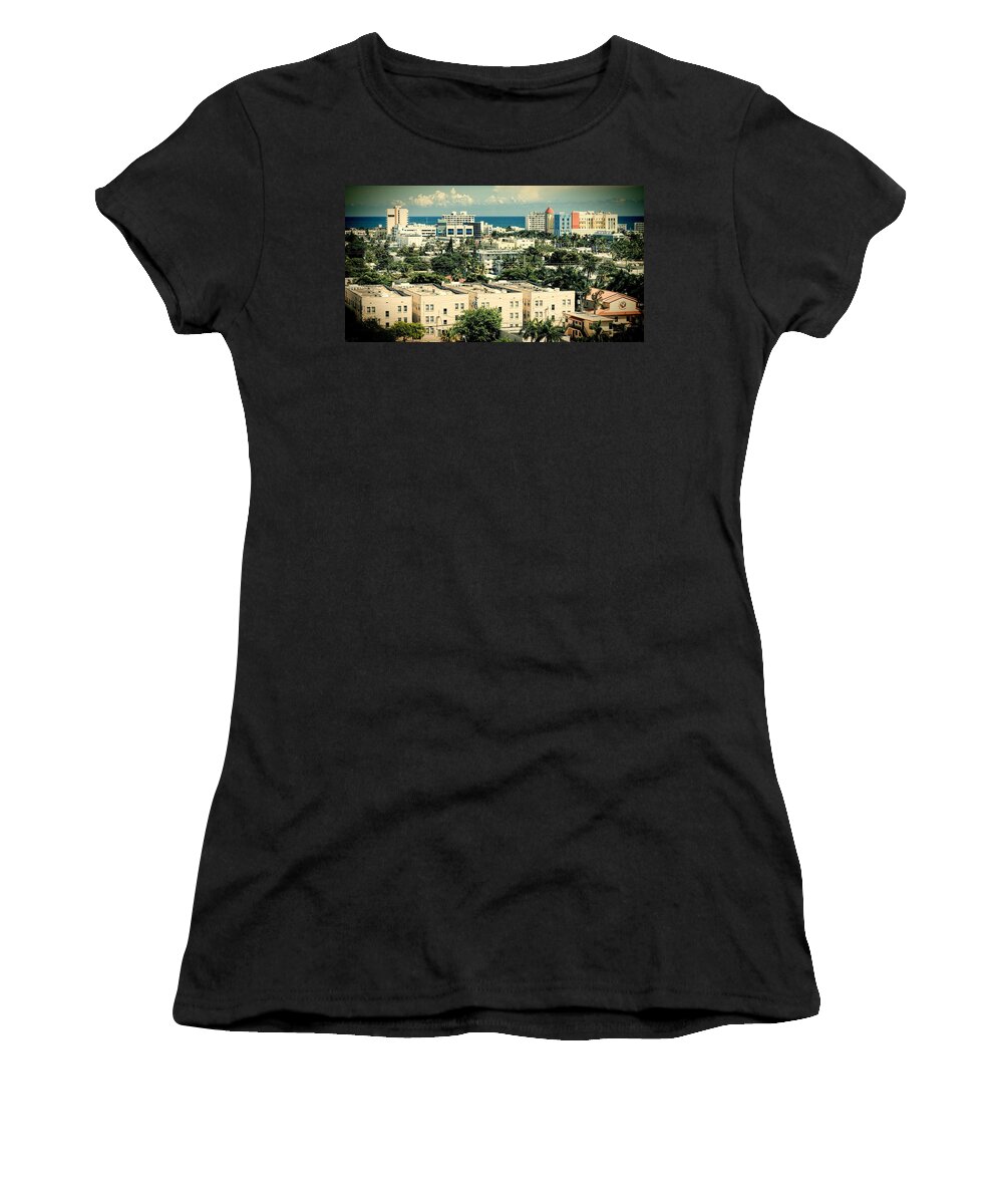 Miami Women's T-Shirt featuring the photograph Miami Beach-0156 by Rudy Umans