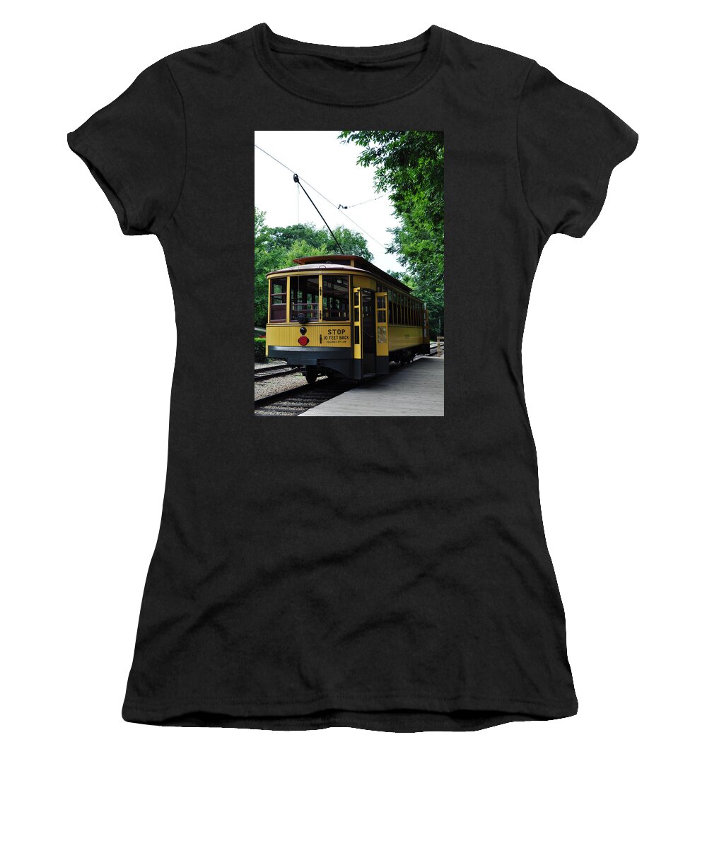 Minnesota Streetcar Museum Women's T-Shirt featuring the photograph Minnesota Streetcar Museum by Kyle Hanson
