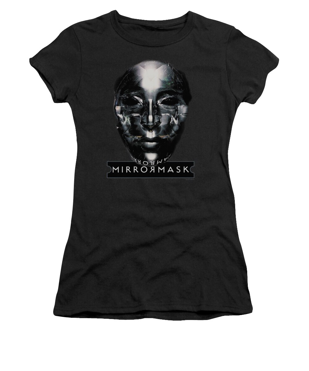 Mirrormask Women's T-Shirt featuring the digital art Mirrormask - Mask by Brand A