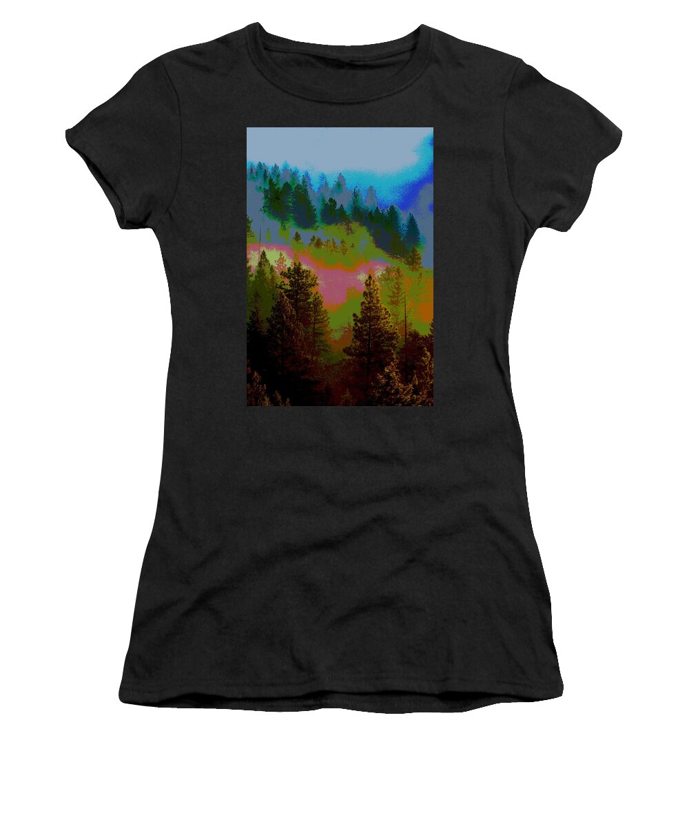 Sunrise Women's T-Shirt featuring the photograph Morning Arrives in the Pacific Northwest by Ben Upham III