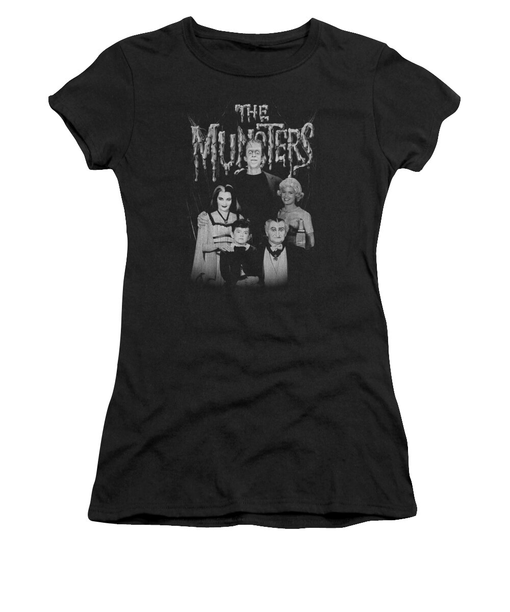 Munsters Women's T-Shirt featuring the digital art Munsters - Family Portrait by Brand A