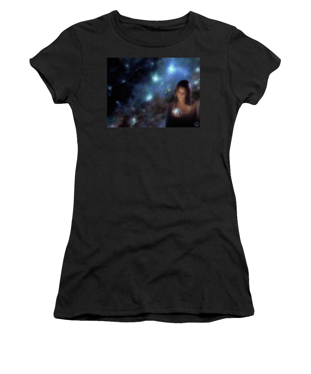 Night Women's T-Shirt featuring the digital art Mystery by Gun Legler