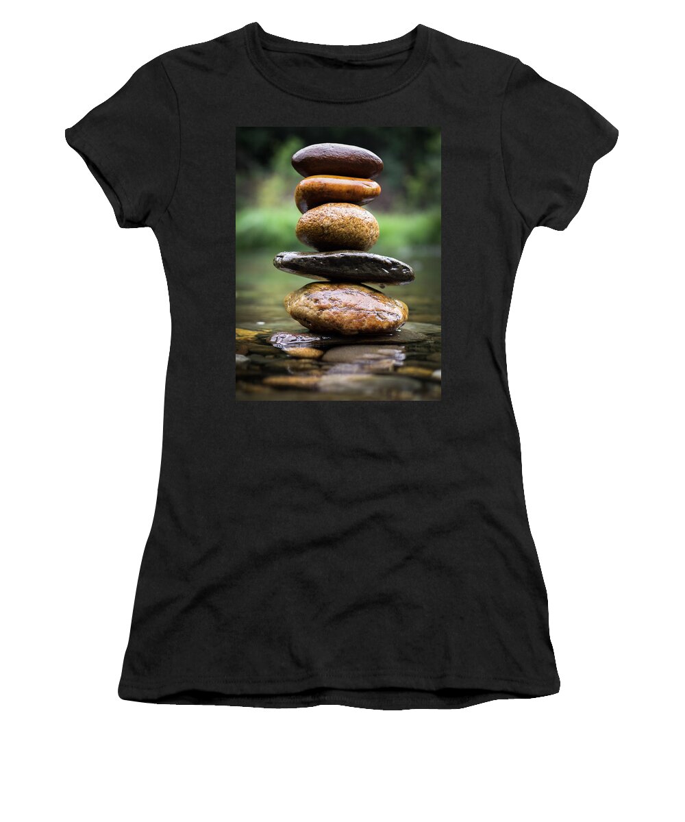 River Women's T-Shirt featuring the photograph Mystic River S2 XII by Marco Oliveira