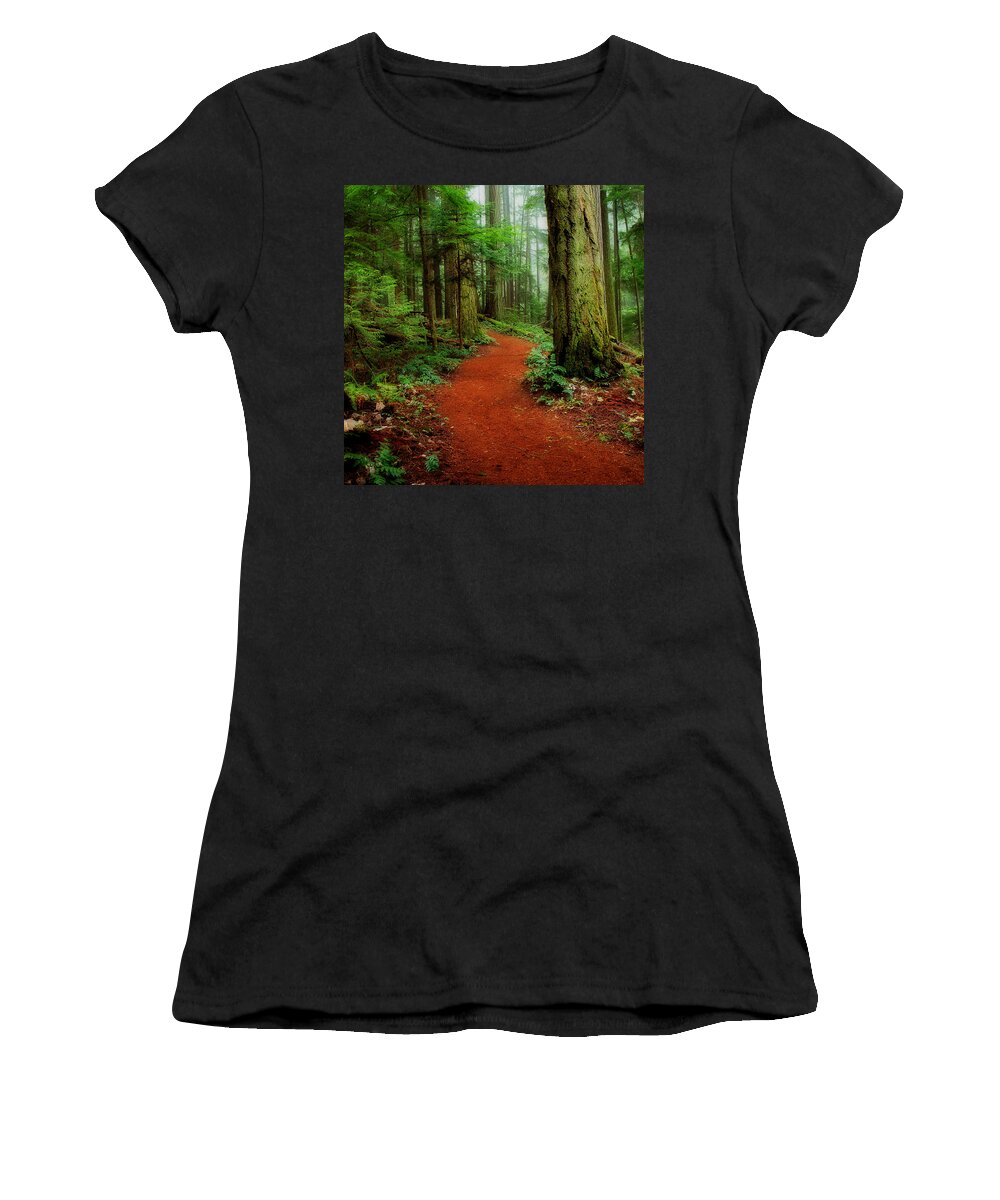 Forest Women's T-Shirt featuring the photograph Mystical Trail by Randy Hall
