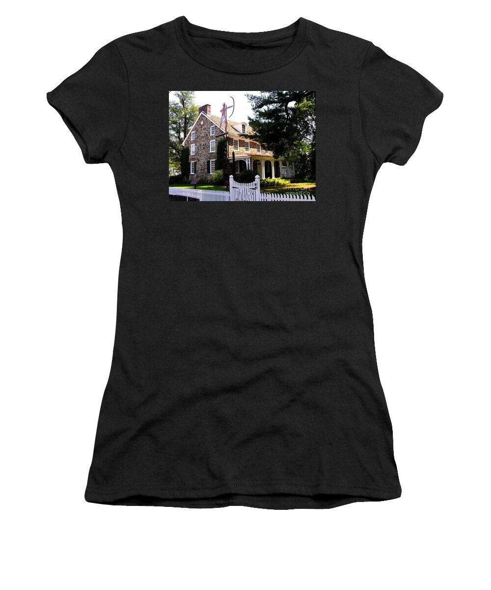 New Hope Pa Women's T-Shirt featuring the photograph Parry Mansion Museum by Jacqueline M Lewis