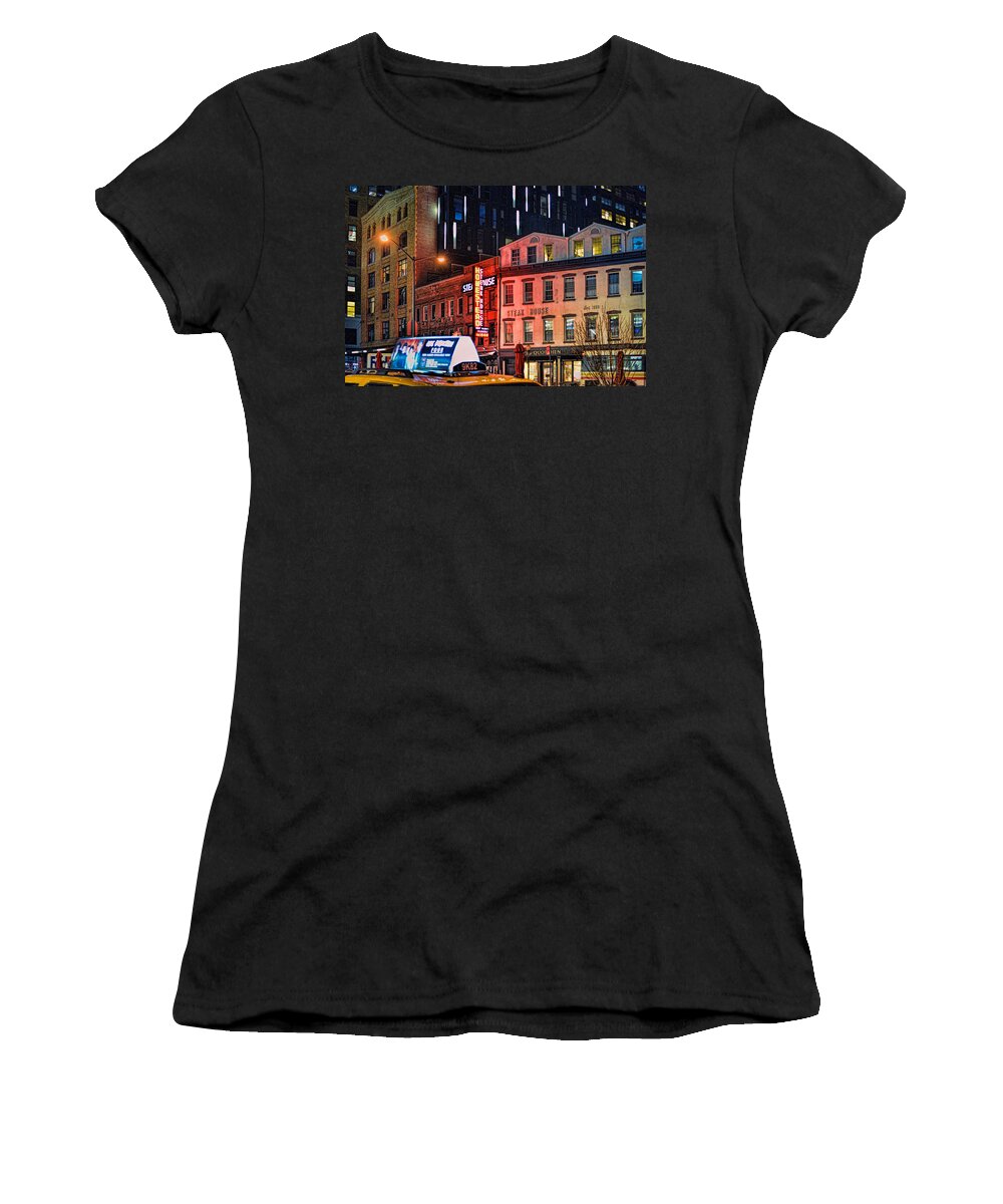 ‘meatpacking District Women's T-Shirt featuring the photograph New York Meatpacking District by Jeffrey Friedkin