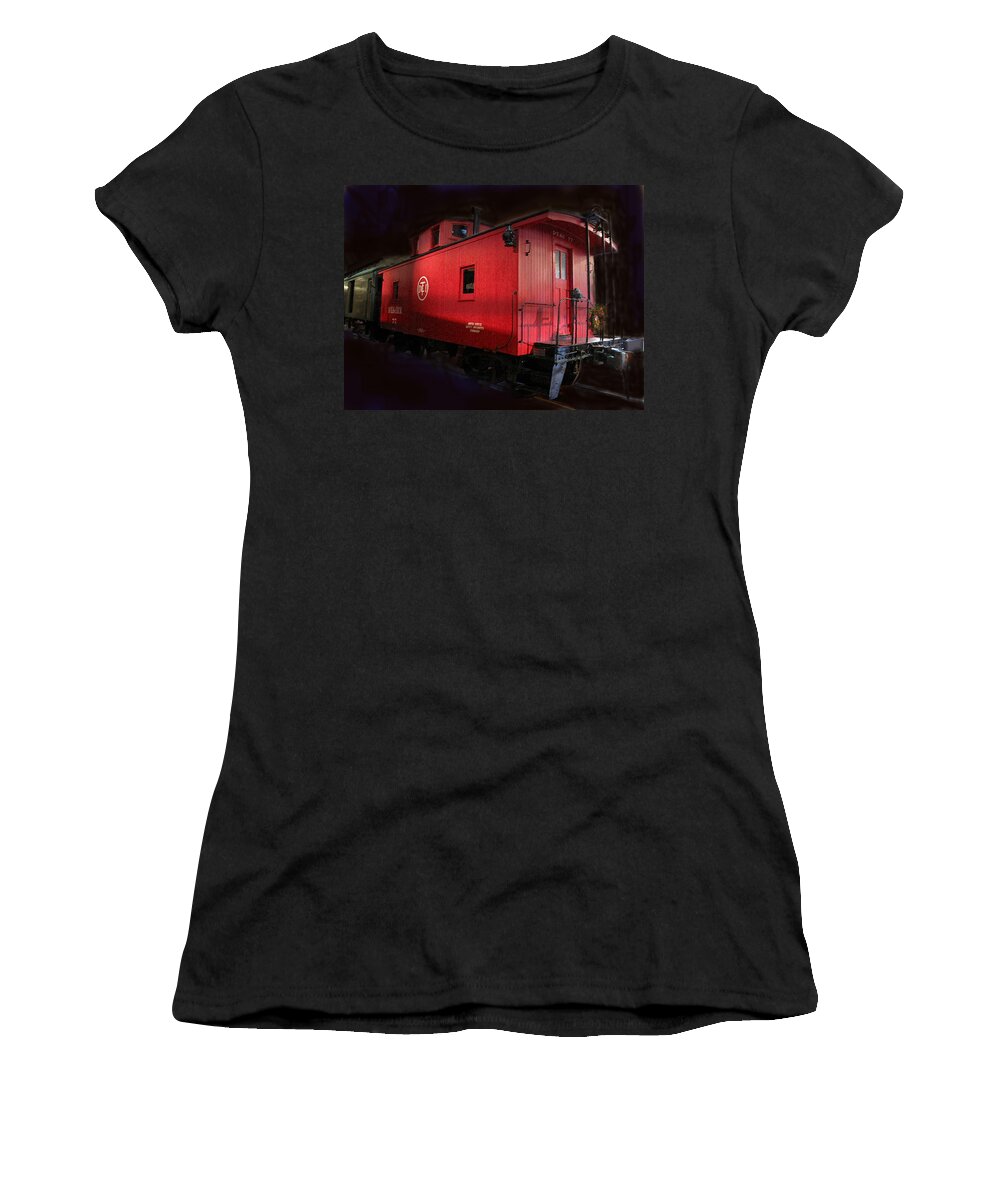 Train Women's T-Shirt featuring the photograph Night Train by Ian MacDonald