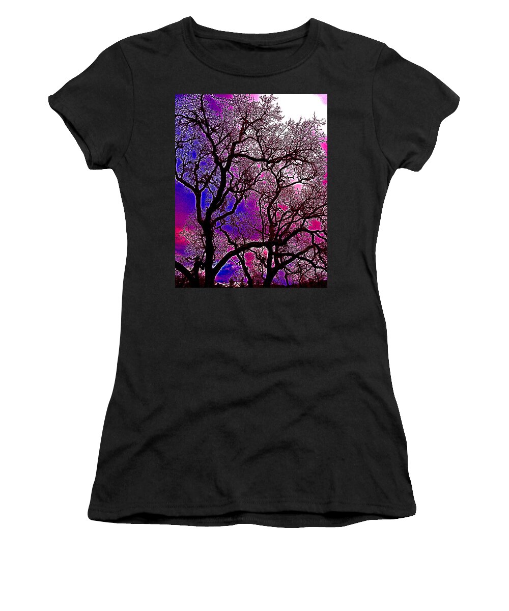 Trees Women's T-Shirt featuring the photograph Oaks 6 by Pamela Cooper