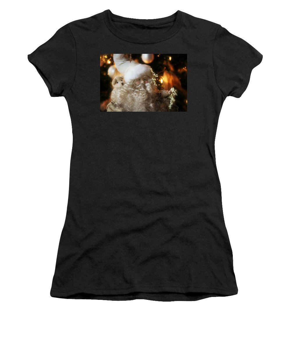 Santa Women's T-Shirt featuring the photograph Old Man Winter by KATIE Vigil