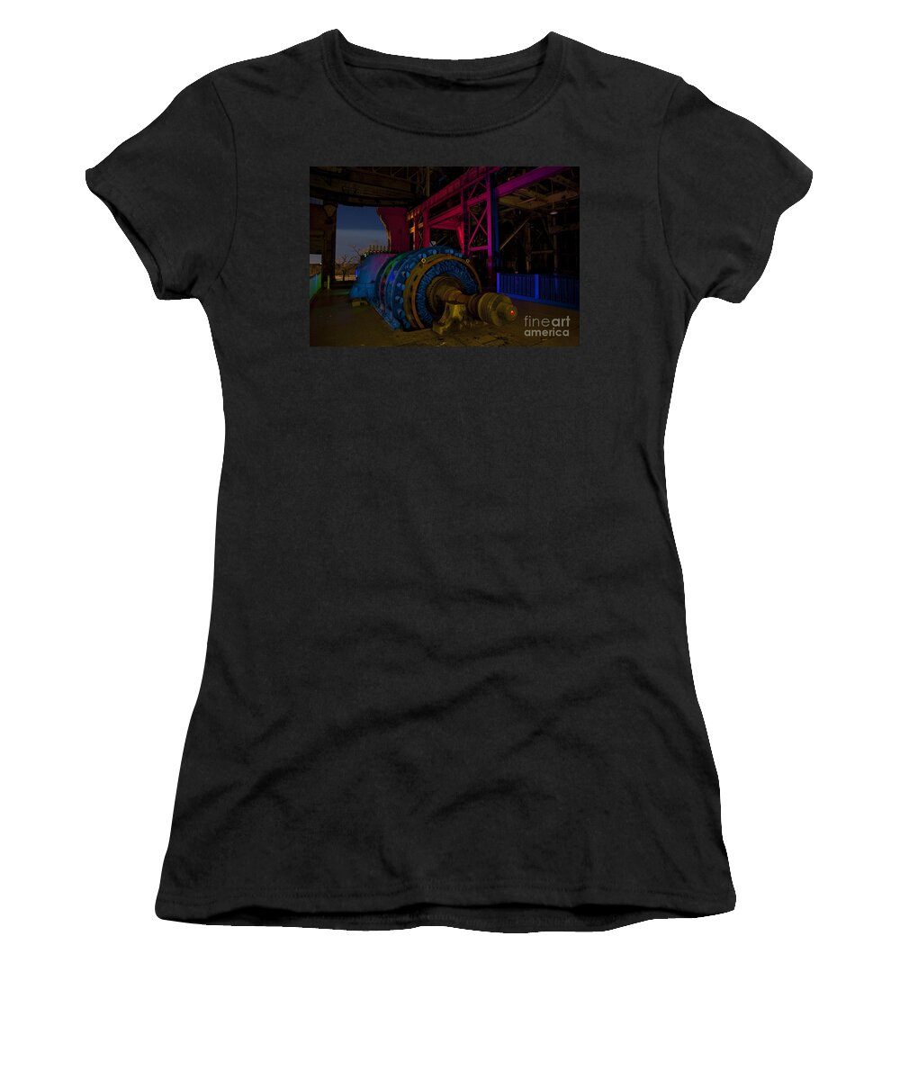 Abandoned Power Plant Women's T-Shirt featuring the photograph Old Power Plant by Keith Kapple