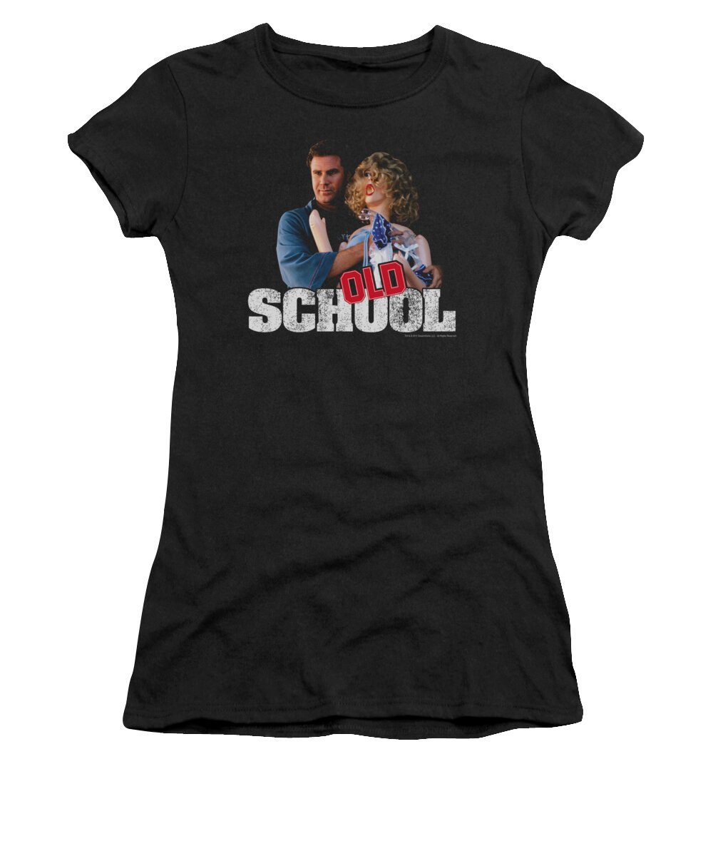 Old School Women's T-Shirt featuring the digital art Old School - Frank And Friend by Brand A
