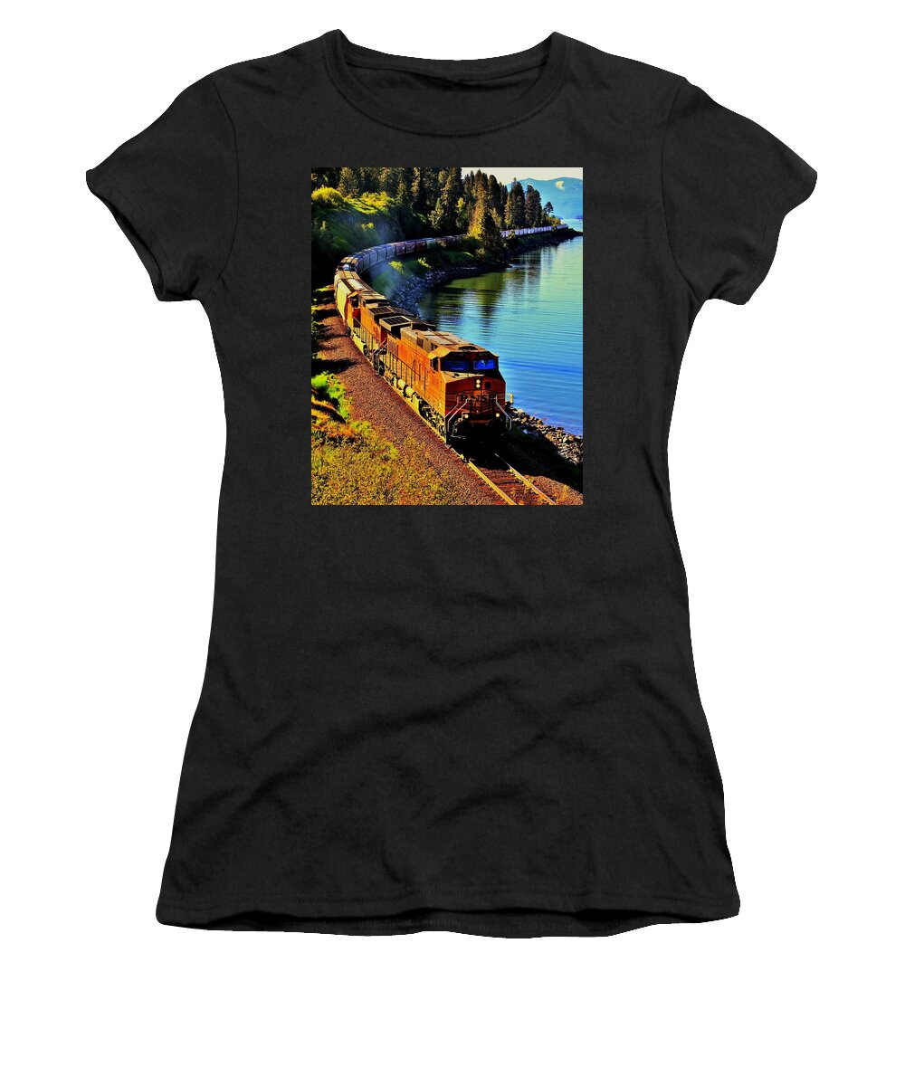 Idaho Women's T-Shirt featuring the photograph Orange Workhorse by Benjamin Yeager