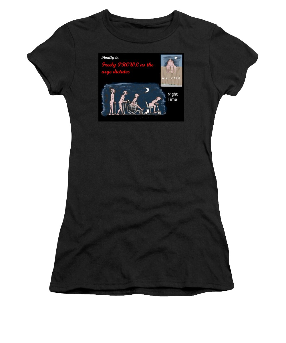  Women's T-Shirt featuring the digital art Page 36 Feral Coots by R Allen Swezey