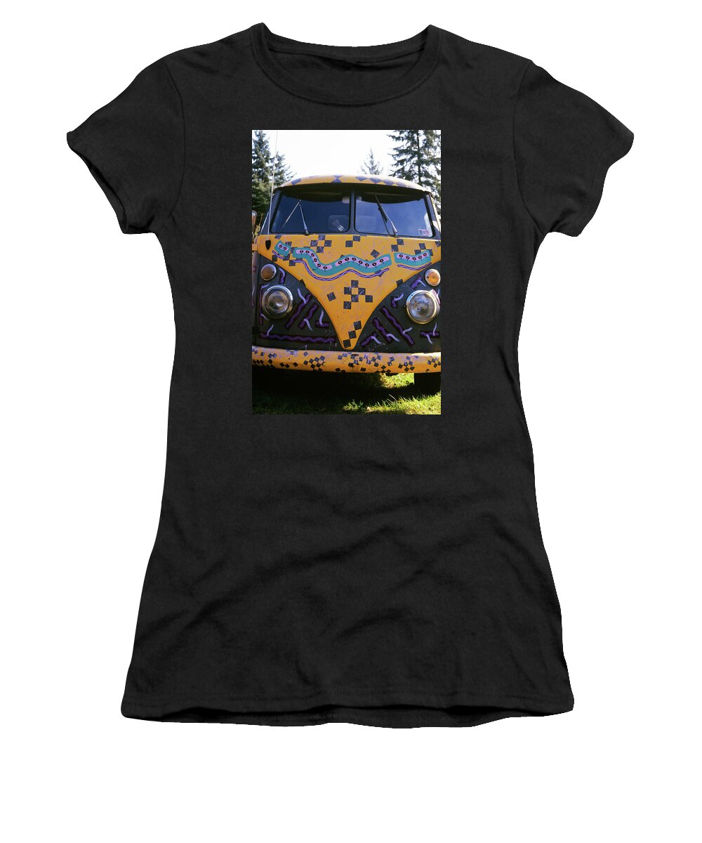 Photography Women's T-Shirt featuring the photograph Painted Volkswagen Van by Vintage Images