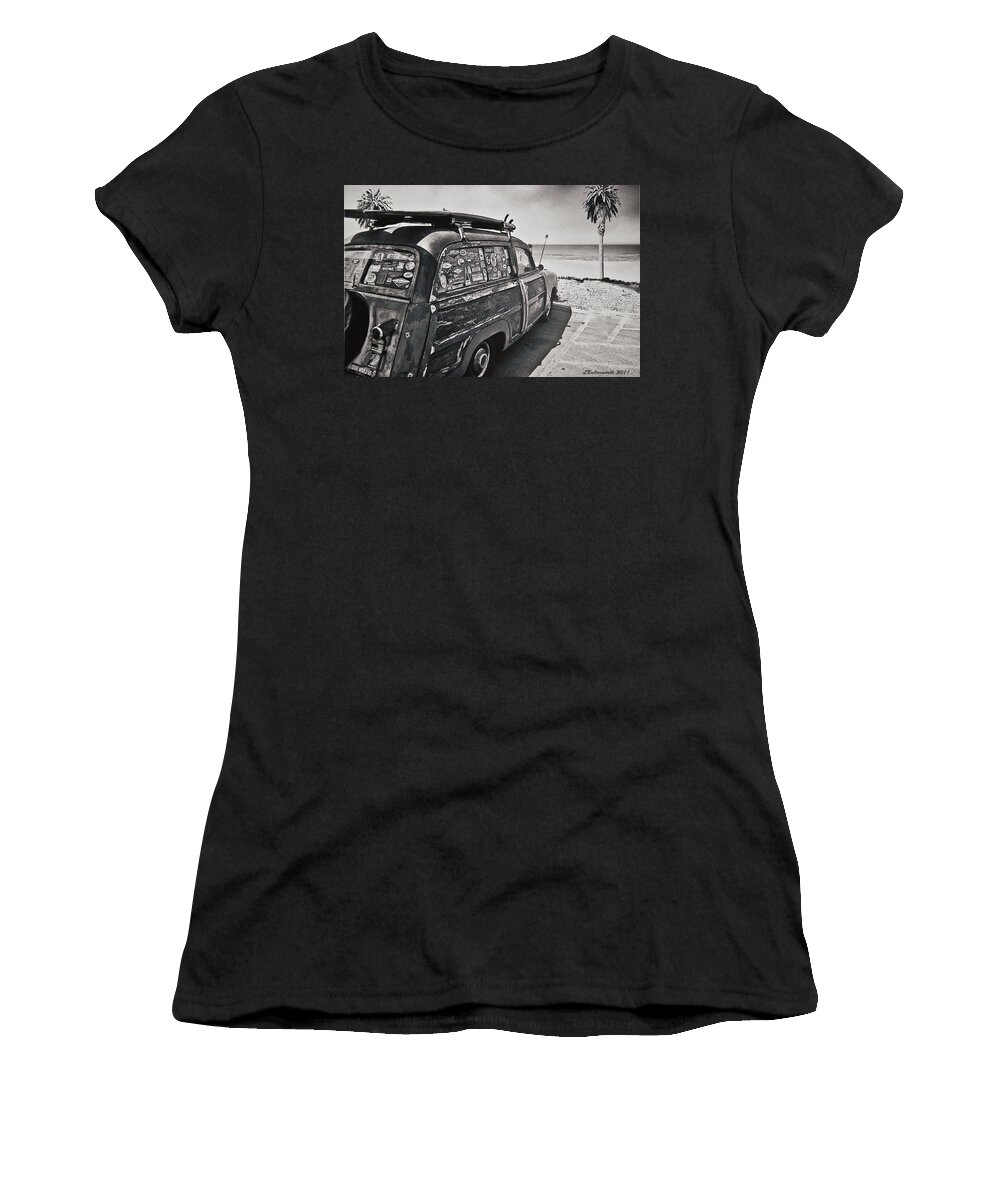 Transportation Women's T-Shirt featuring the photograph Paradise Beach by Larry Butterworth