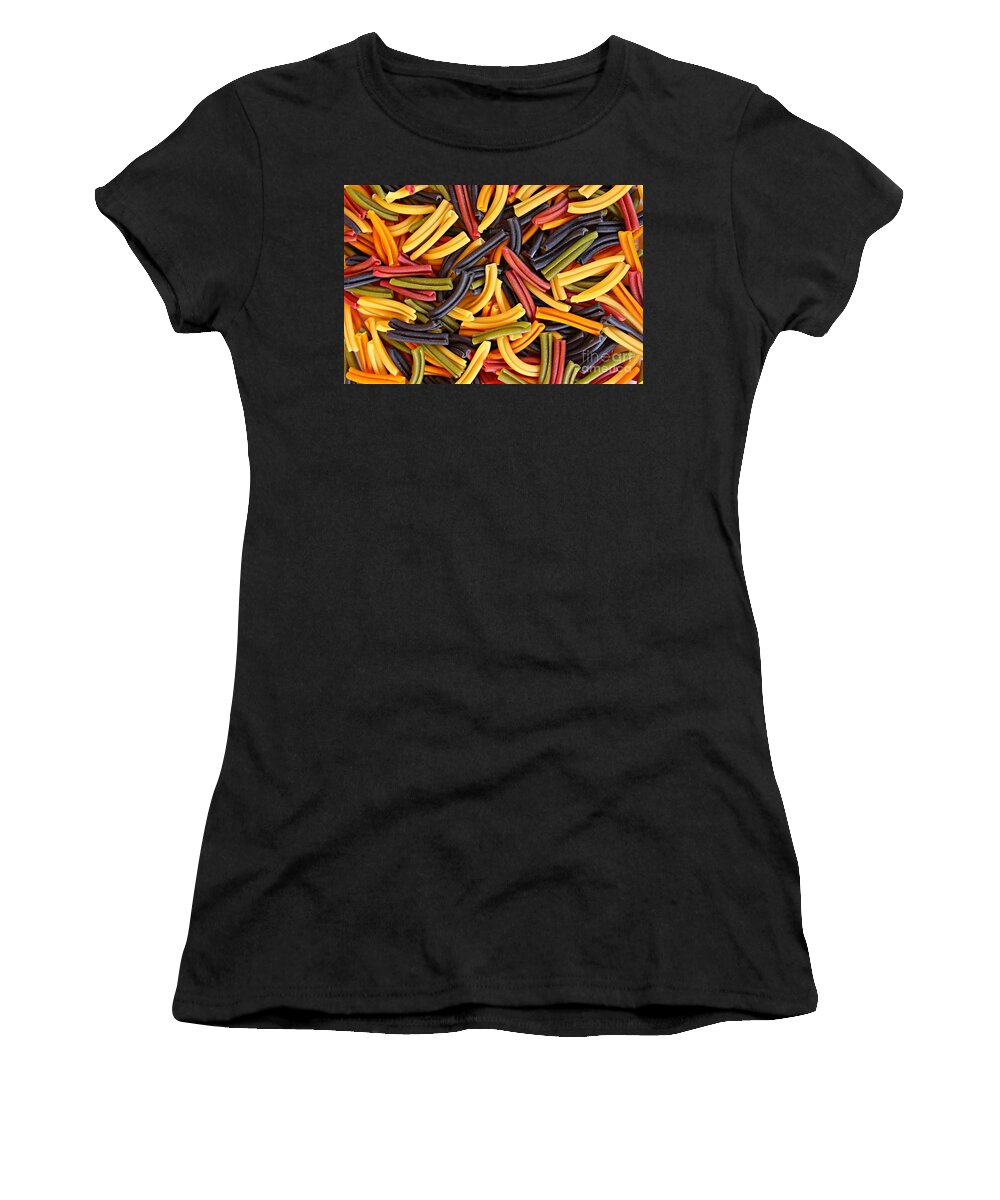 Pasta Women's T-Shirt featuring the photograph Pasta Lovers by Clare Bevan