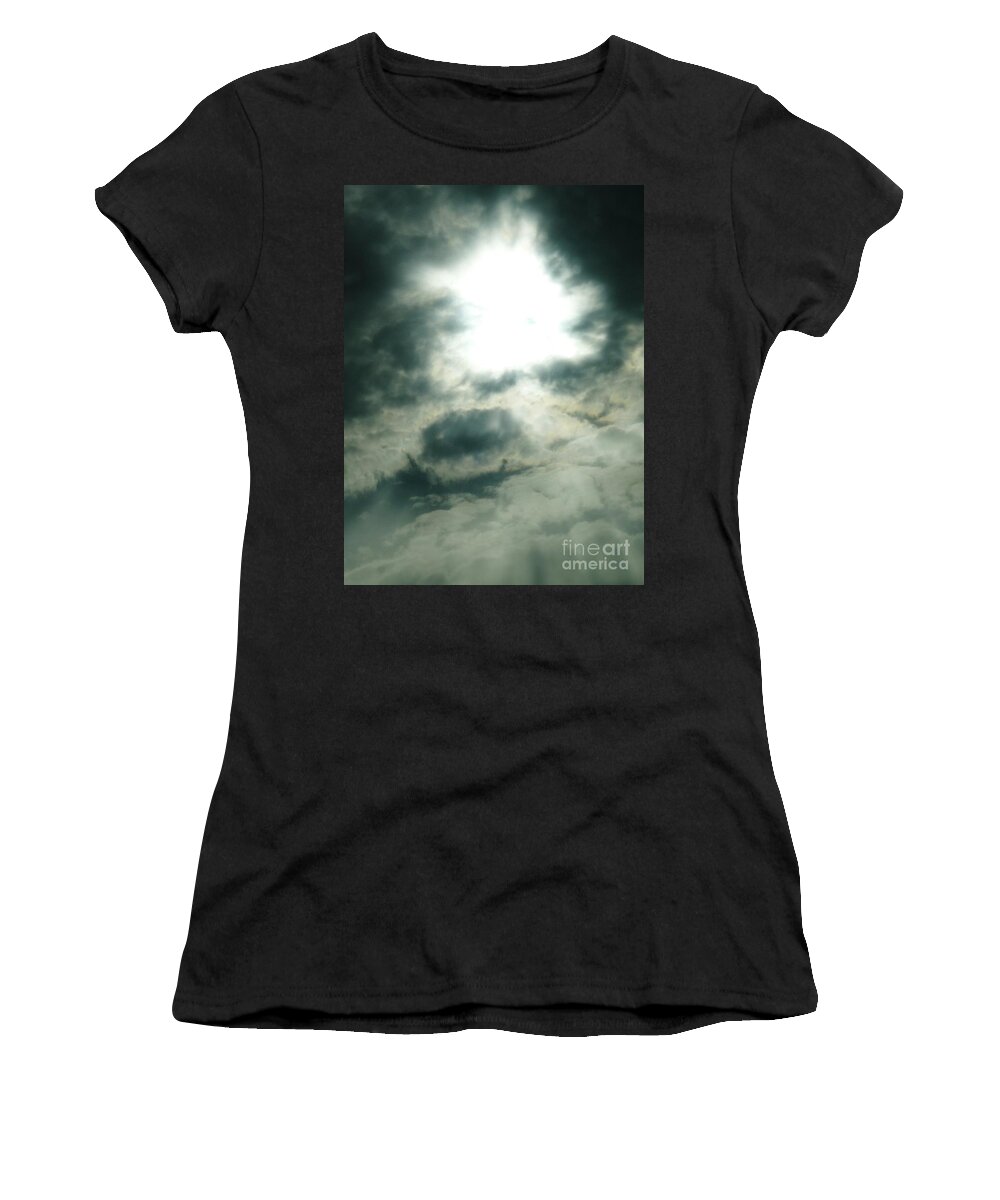 Skyscapes Women's T-Shirt featuring the photograph Path of Light by Jacquelyn Roberts