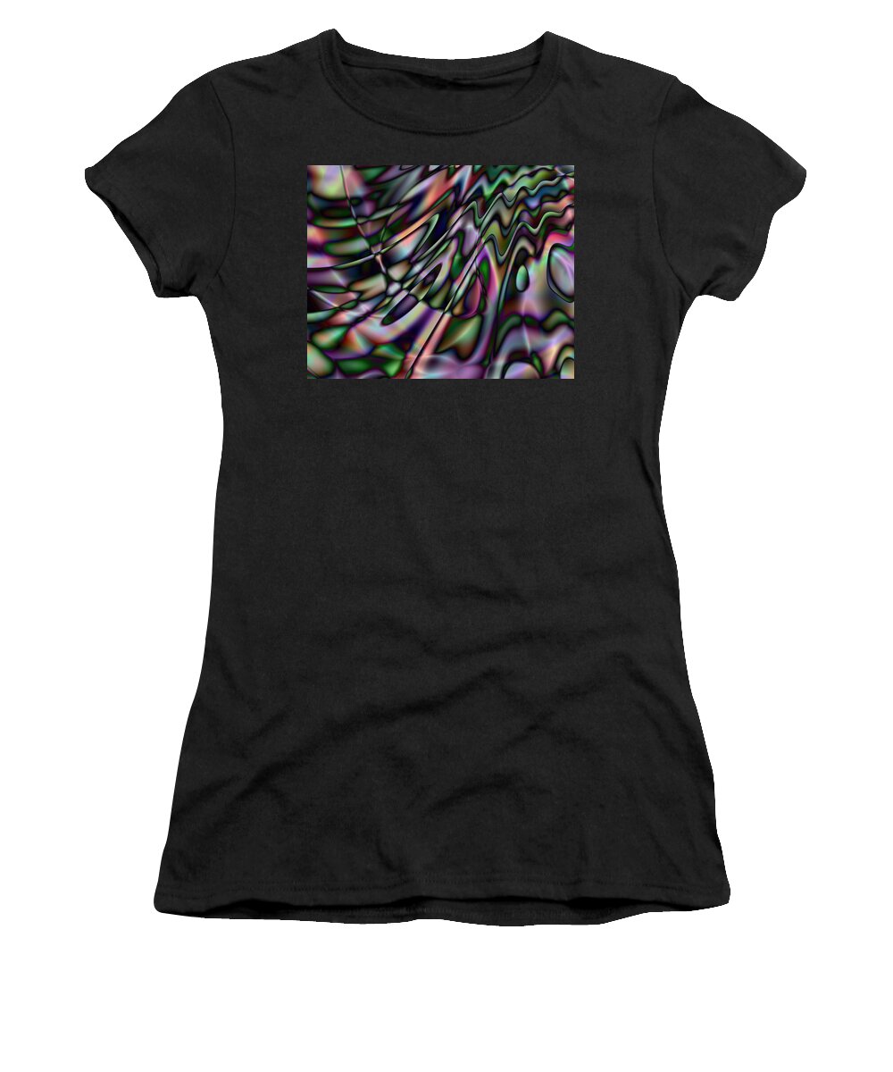 Paua Women's T-Shirt featuring the digital art Paua Shell by Kiki Art