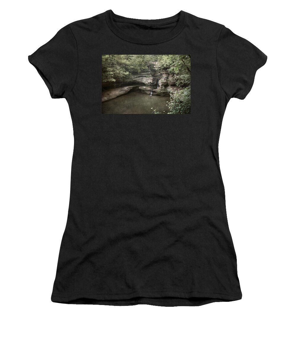 Waterfall Women's T-Shirt featuring the photograph Peaceful Contemplation by Dale Kincaid