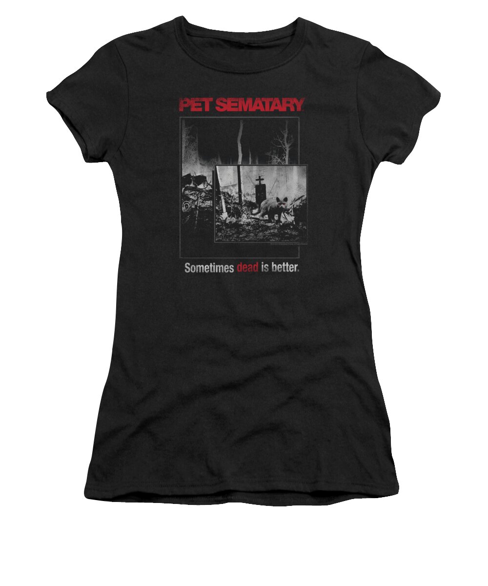 Pet Sematary Women's T-Shirt featuring the digital art Pet Semetary - Cat Poster by Brand A