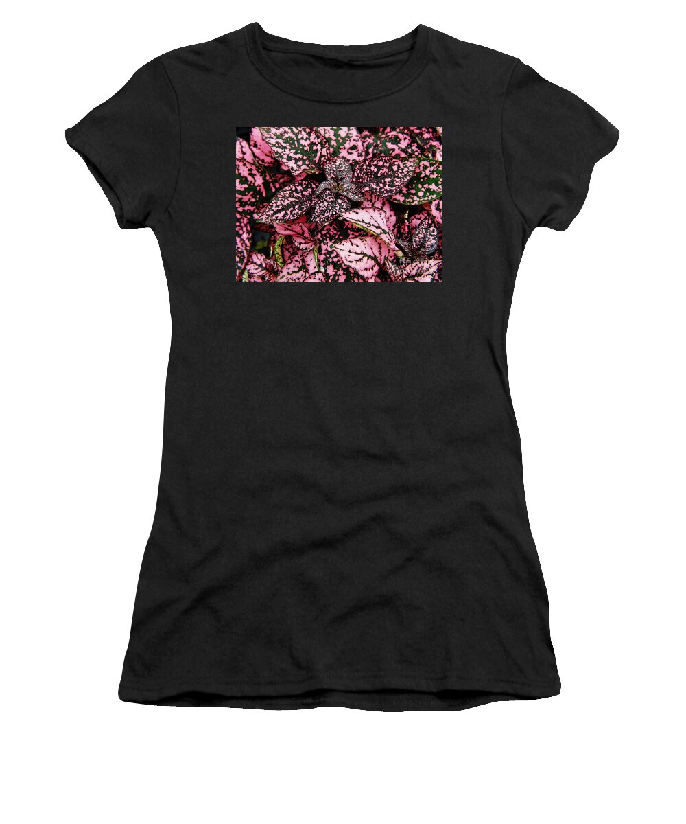 Polka Dot Women's T-Shirt featuring the photograph Pink - Plant - Petals by D Hackett