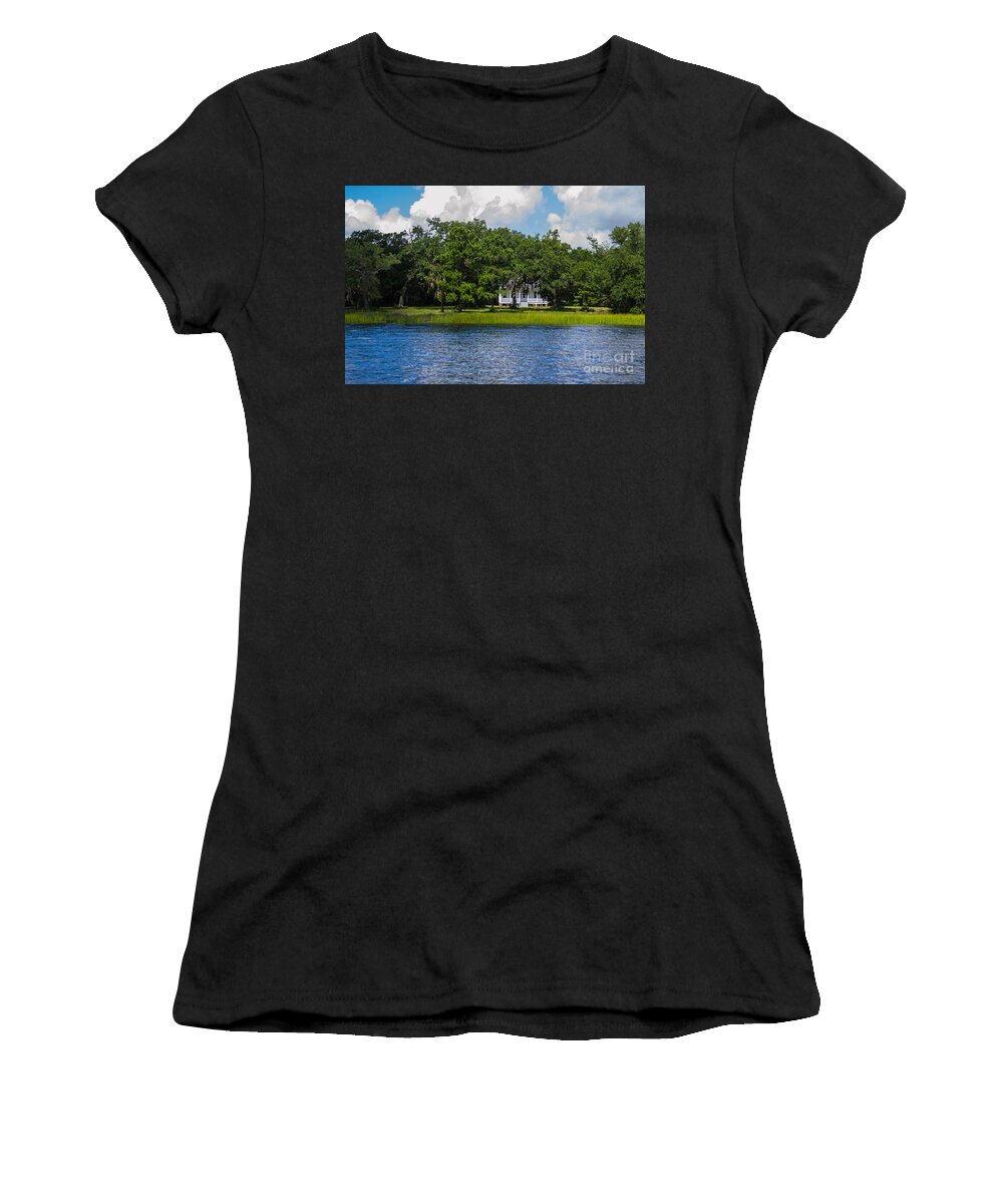 Lowcountry Women's T-Shirt featuring the photograph Plantation Home by Dale Powell